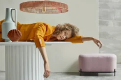 HKliving Ceramic Shell Vase Brown