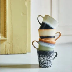 HKliving 70s Ceramics Americano Mug - Mud