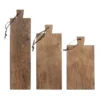 HKliving Bread board teak (set of three)