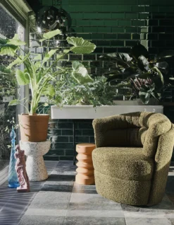 HKliving Terra Stoneware Side Table