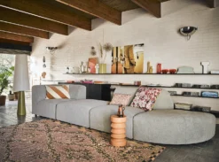 HKliving Printed Floral Cushion Coloured (50x50) 7 HKliving Printed Floral Cushion Coloured (50x50)