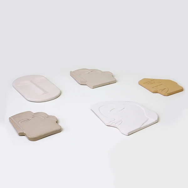HKliving Face Wall Ornament M Matt Creme 5 HKliving Face Wall Ornament M Matt Creme