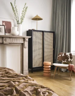 HKliving Rust Cotton Fringe Throw