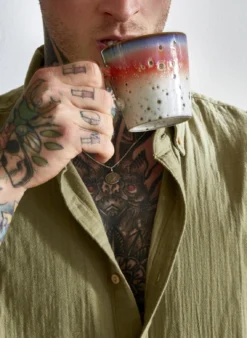 HKliving 70s Ceramics Americano Mug - Asteroids