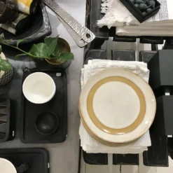 HKliving Small Ocher Snow Plate