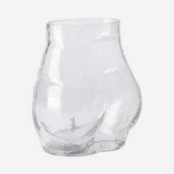 HKliving Textured Glass Bum Vase