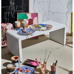 HKliving 70s Ceramics Handleless Tea Mug - Sky