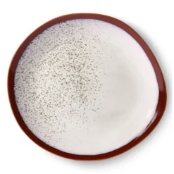 HKliving Ceramic 70's Dinner Plate Frost Set of 2