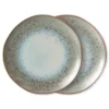 HKliving 70s Ceramics Mineral Dinner Plate - Set of 2