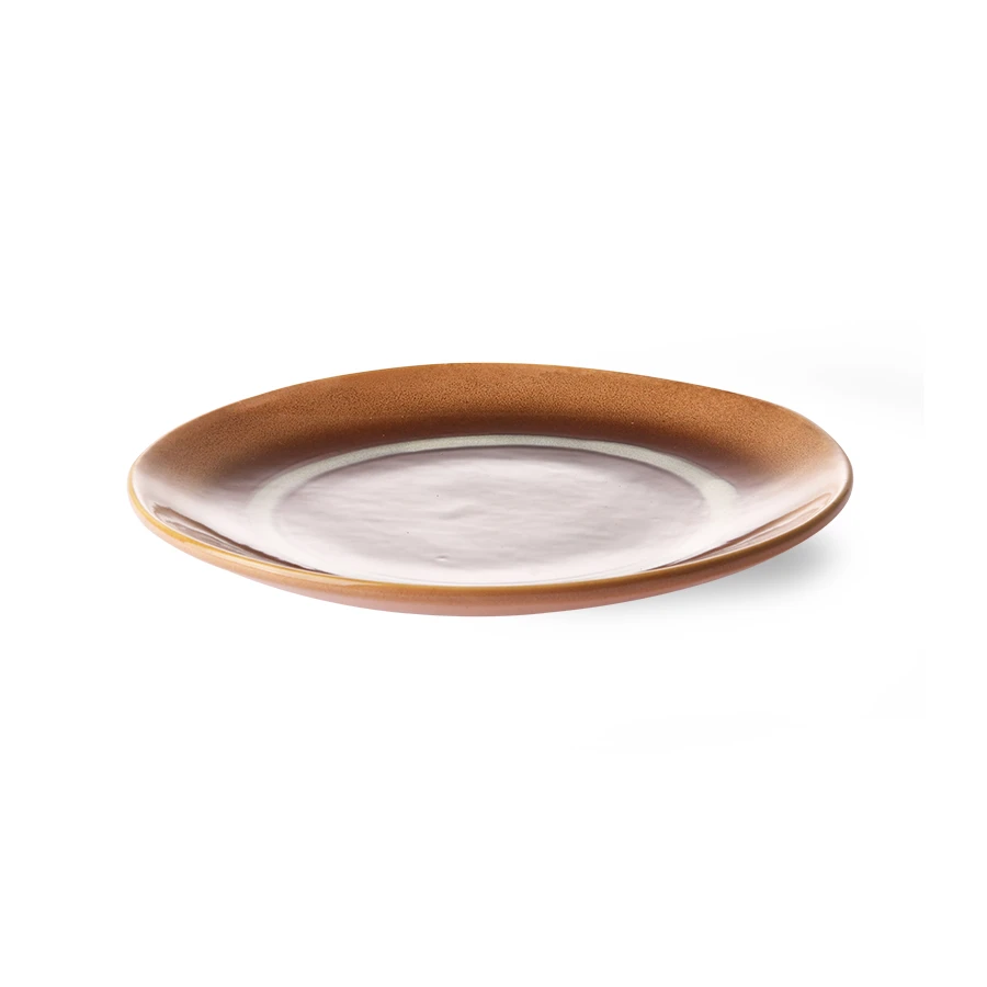 HKliving Ceramic 70's dessert plate: Tornado (Set of 2) 7 HKliving Ceramic 70's dessert plate: Tornado (Set of 2)