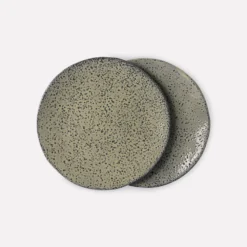 HKliving Gradient Ceramics Side Plate Green Set of 2