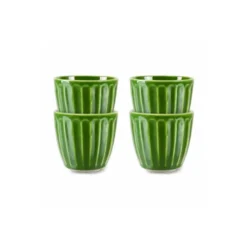 HKliving Set de mug céramique vert