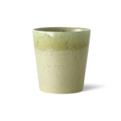 HKliving 70s Ceramics Handleless Coffee Mug Pistachio