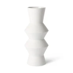 HKliving Large Speckled Clay Angular Vase