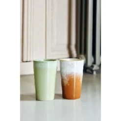 HKliving 70s Ceramics Tea Mugs - Set of 2