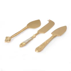HKliving Cheese knives gold (set of 3)