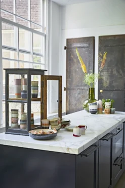 HKliving Green Glass Blown Vase