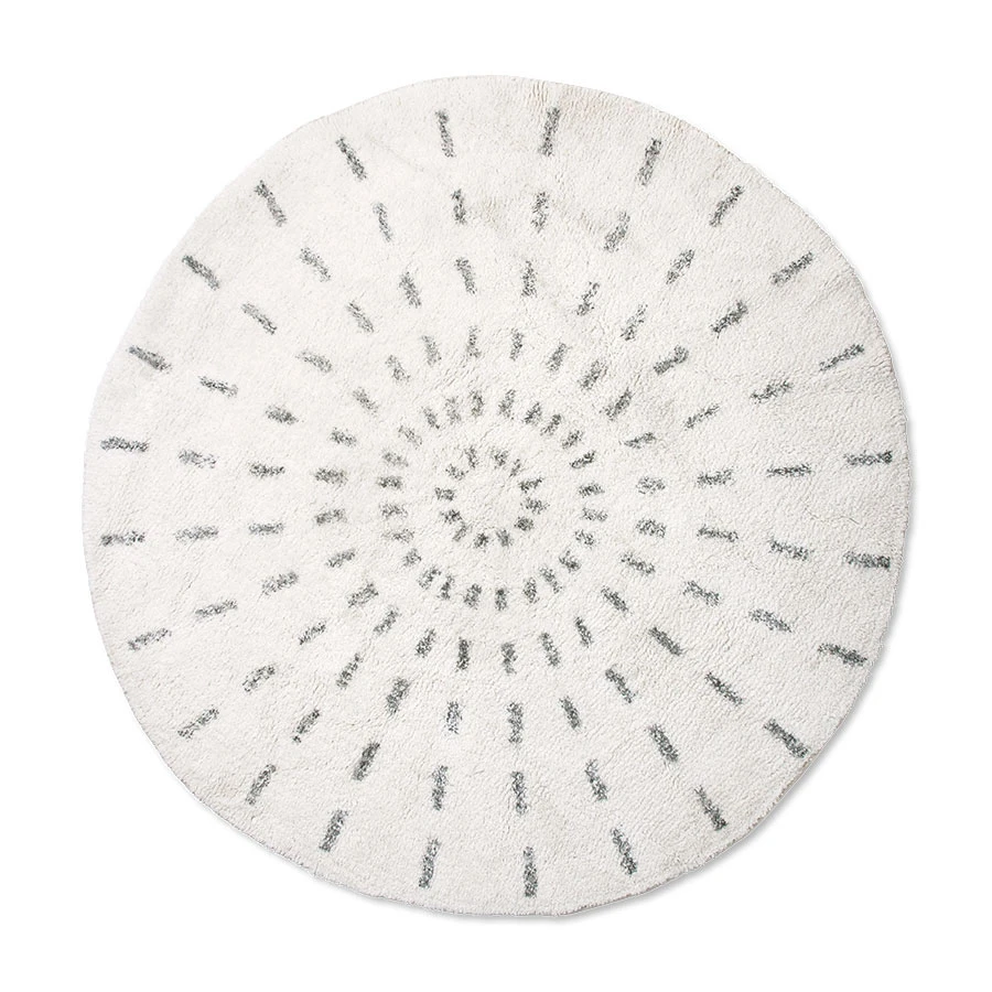 HKliving Round Bath Mat Swirl - Large 3 HKliving Round Bath Mat Swirl - Large