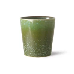 HKliving 70s Ceramics Handleless Coffee Mug Grass