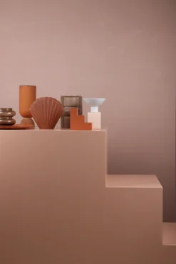 HKliving Smoked Brown Glass Vase