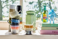 HKliving 70s Ceramics: Americano Mug, Metallic