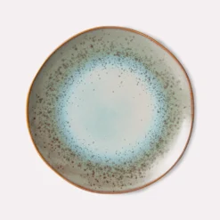 HKliving Ceramic 70's Dinner Plate Mineral Set of 2