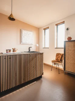 HKliving Ceramic Shell Vase Brown