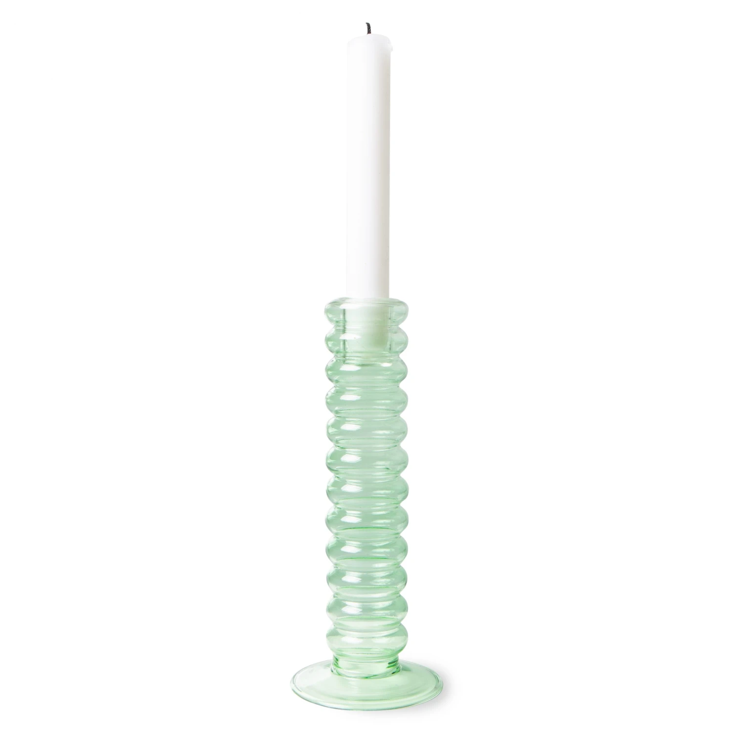 HKliving Mint Green Glass Candle Holder 3 HKliving Mint Green Glass Candle Holder