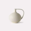 HKliving Ceramic White Speckled Amphora Jar