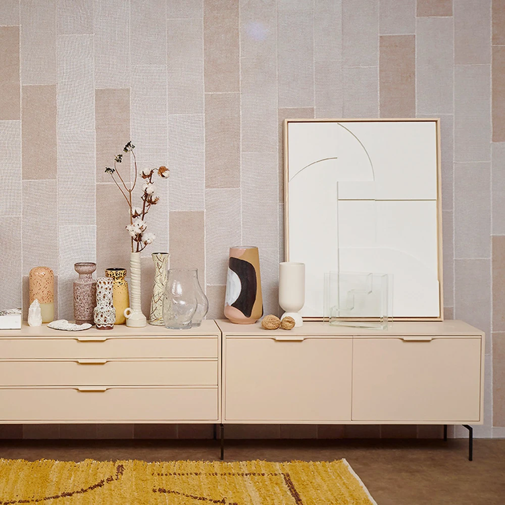 HKliving Ribbed Base Matt White Ceramic Vase 6 HKliving Ribbed Base Matt White Ceramic Vase