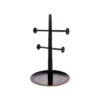 HKliving Black Wood and Metal Jewelry Rack