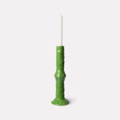 HKliving The Emeralds Medium Green Ceramic Candle Holder