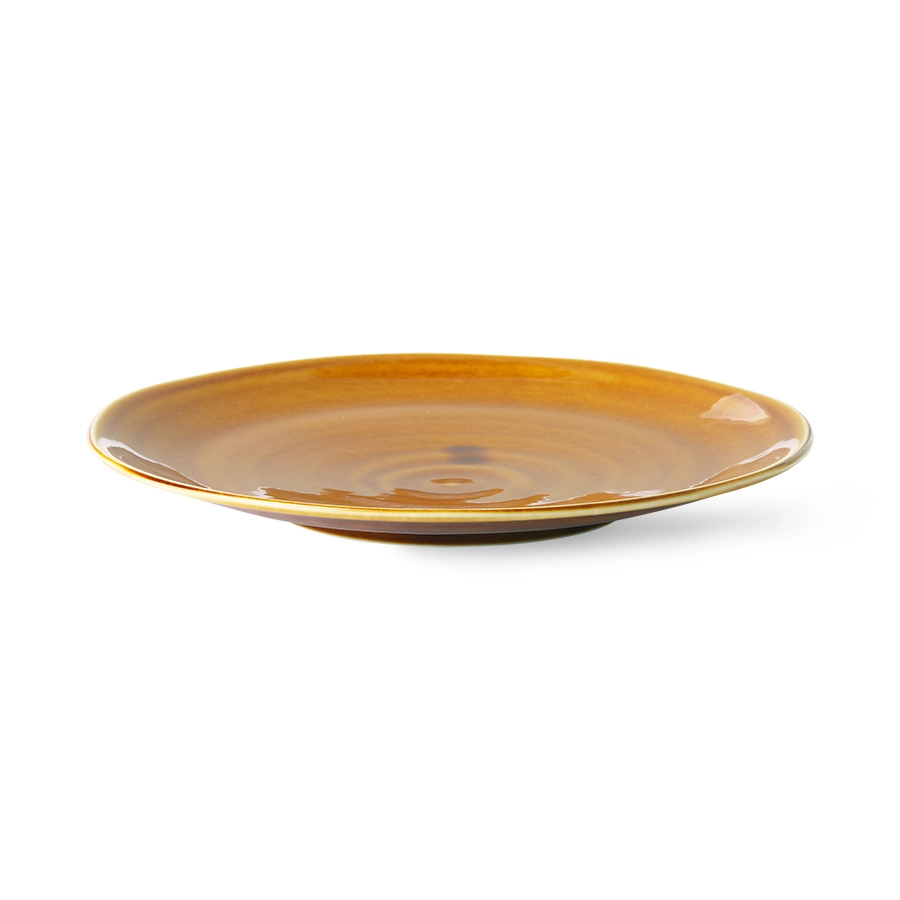 HKliving Kyoto Ceramics Japanese Dinner Plate Brown 5 HKliving Kyoto Ceramics Japanese Dinner Plate Brown