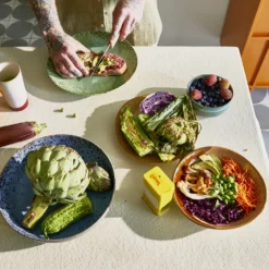 HKliving Ceramic 70's Side Plate Autumn Set of 2