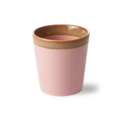 HKliving 70s Ceramics Handleless Mug - Pink 7 HKliving 70s Ceramics Handleless Mug - Pink