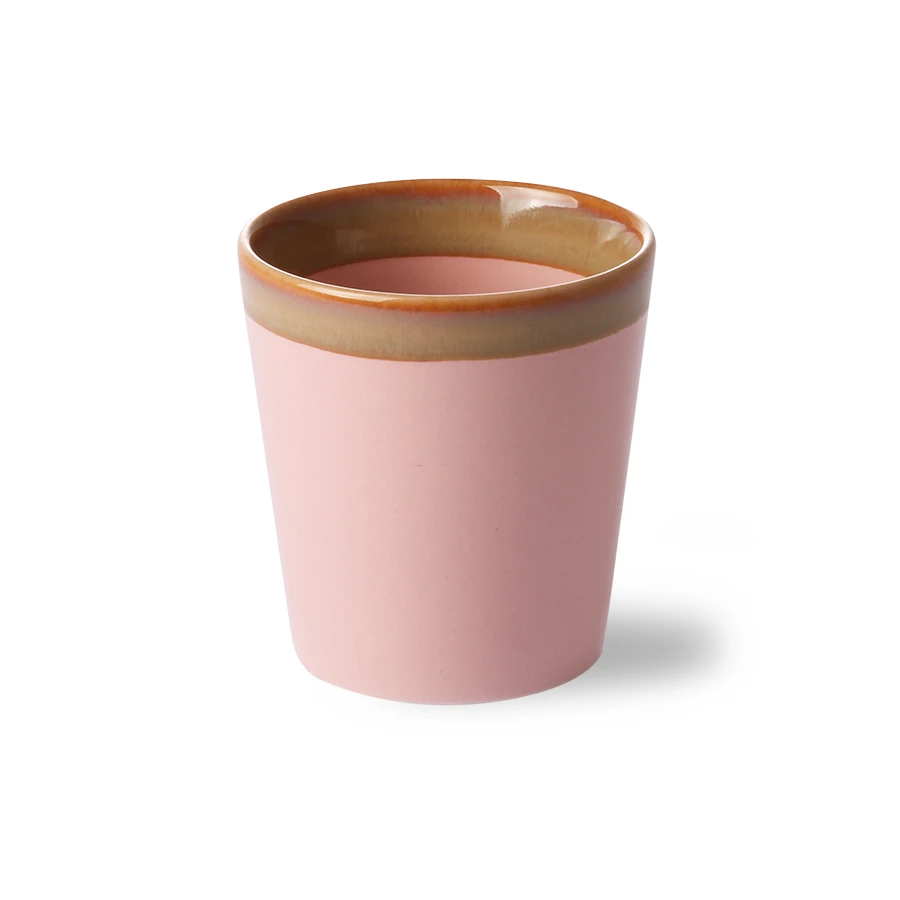 HKliving 70s Ceramics Handleless Mug - Pink 4 HKliving 70s Ceramics Handleless Mug - Pink