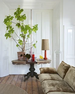 HKliving Silk Cone Brown Lamp Shade