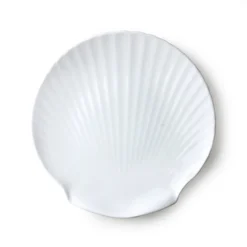 HKliving Athena Ceramics Bone China Shell Serving Tray (set of 2)