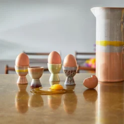 HKliving Multicolour Ceramic Egg Cups