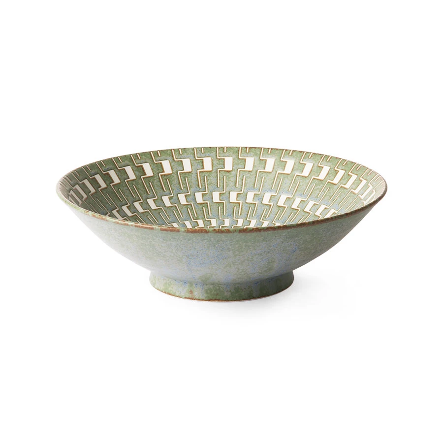 HKliving Kyoto Ceramics Japanese Ceramic Salad Bowl 3 HKliving Kyoto Ceramics Japanese Ceramic Salad Bowl