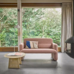 HKliving Rattan Natural Wood Coffee Table