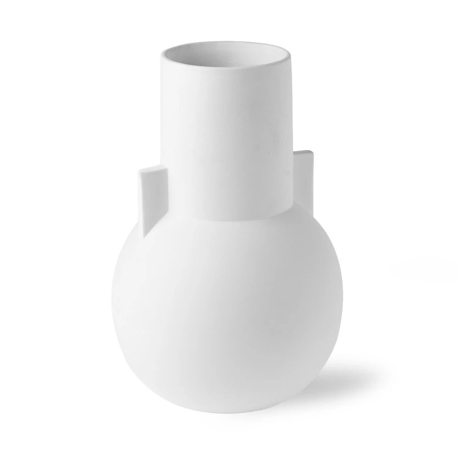 HKliving Matt White Vase S 4 HKliving Matt White Vase S