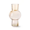 HKliving Peach Glass Flower Vase