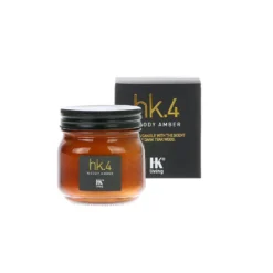 HKliving Woody Amber Glass Soy Candle