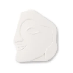 HKliving Face Wall Ornament L Matt White