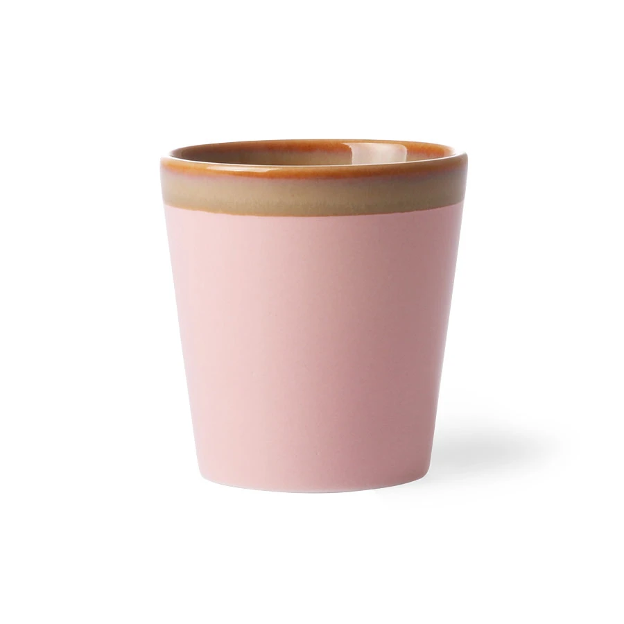 HKliving 70s Ceramics Handleless Mug - Pink 3 HKliving 70s Ceramics Handleless Mug - Pink