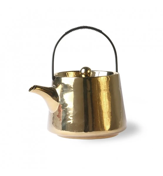 HKliving Gold Vintage Touch Tea Pot 6 HKliving Gold Vintage Touch Tea Pot