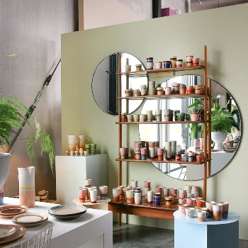 HKliving 70s Ceramics Handleless Latte Mug - Tropical 5 HKliving 70s Ceramics Handleless Latte Mug - Tropical