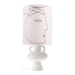 HKliving Large Printed Faces Lampshade