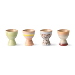 HKliving 70s Ceramics Eggcup Set of 4